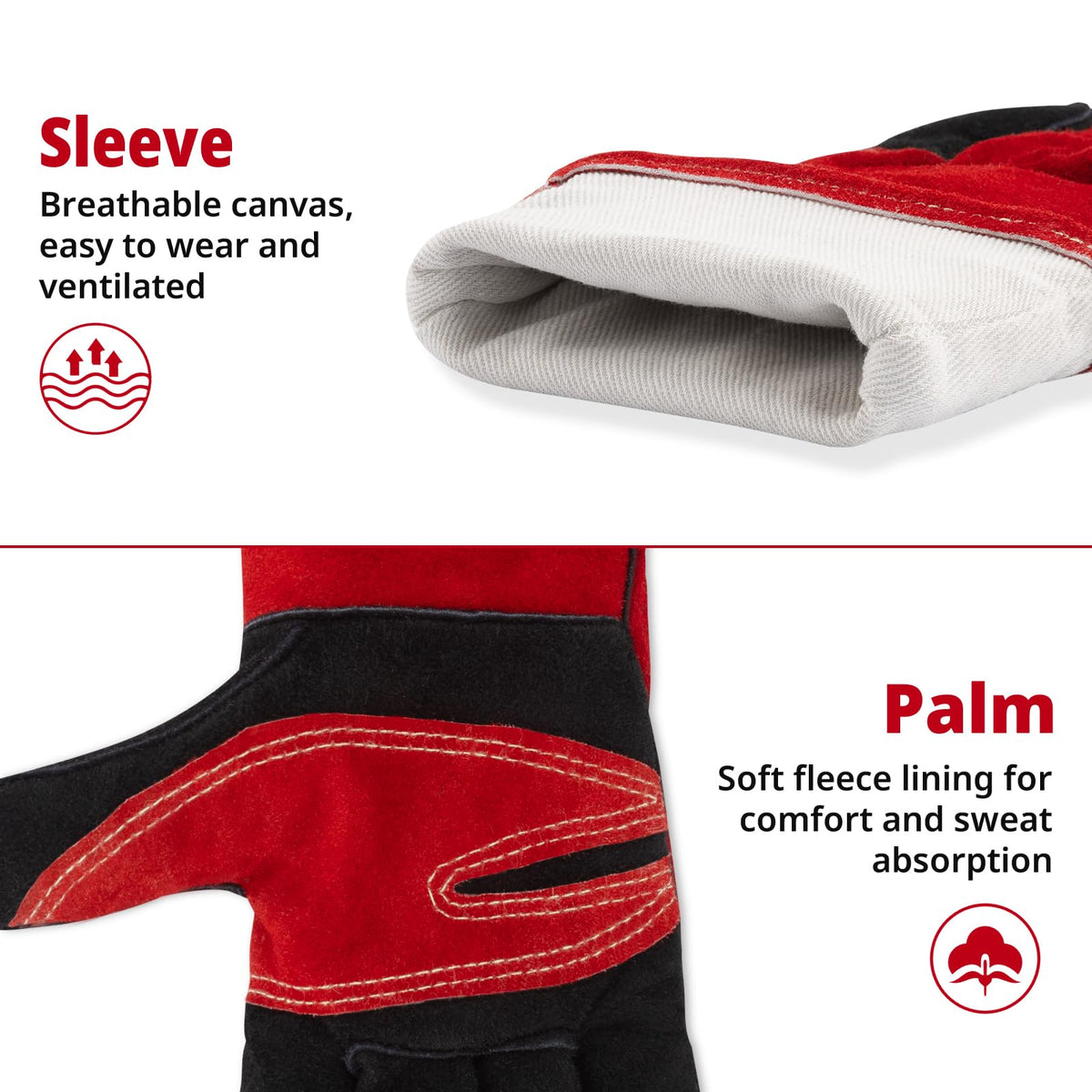 vclpower Animal Handling Gloves durable hanging loop keeps gear organized