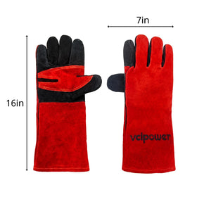 vclpower Animal Handling Gloves red and black design for professional use