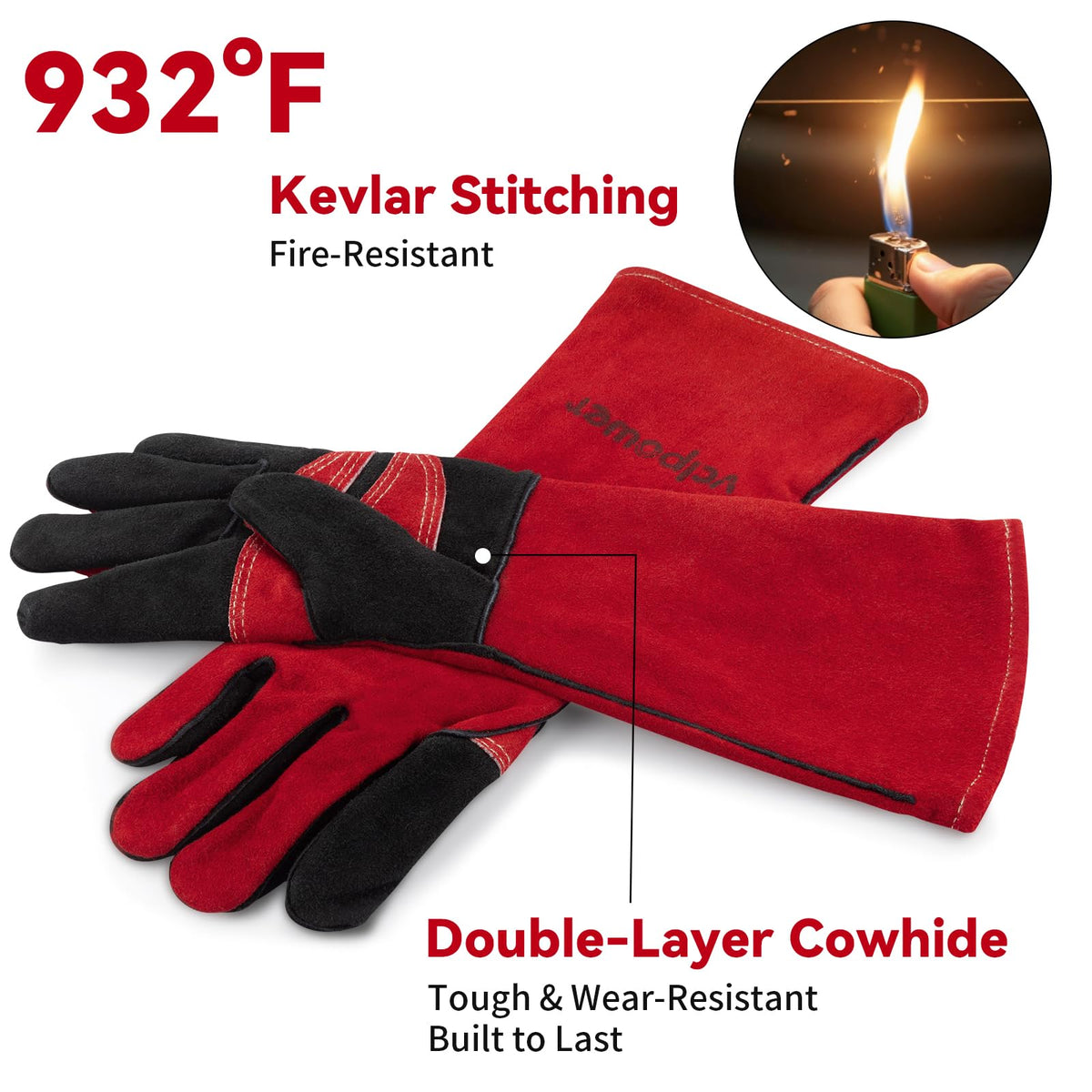 VCLPower gloves suit workshops, kitchens, and outdoor grilling tasks