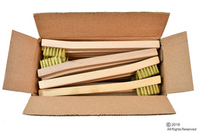 VCT 24-pack brass wire brushes clean dirt from metal and other materials