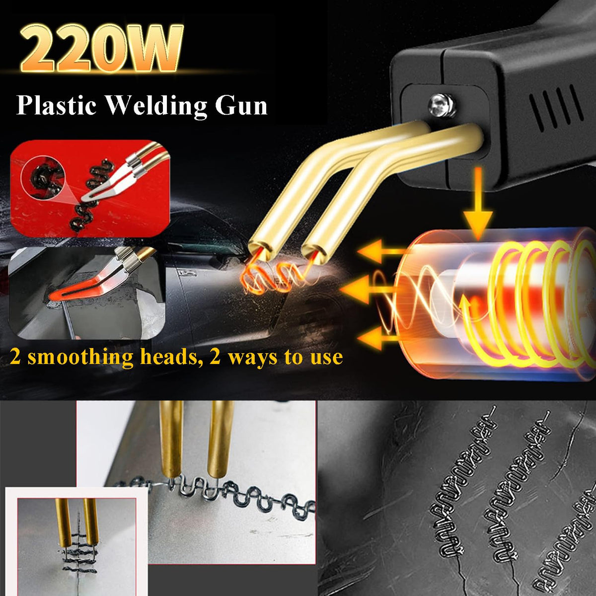 VCTSELITY plastic rods set for ABS, PP, TPO, and more