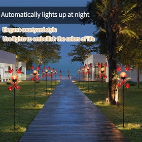 VCUTEKA Cardinal stake is weatherproof and anti-rust for lasting outdoor use.