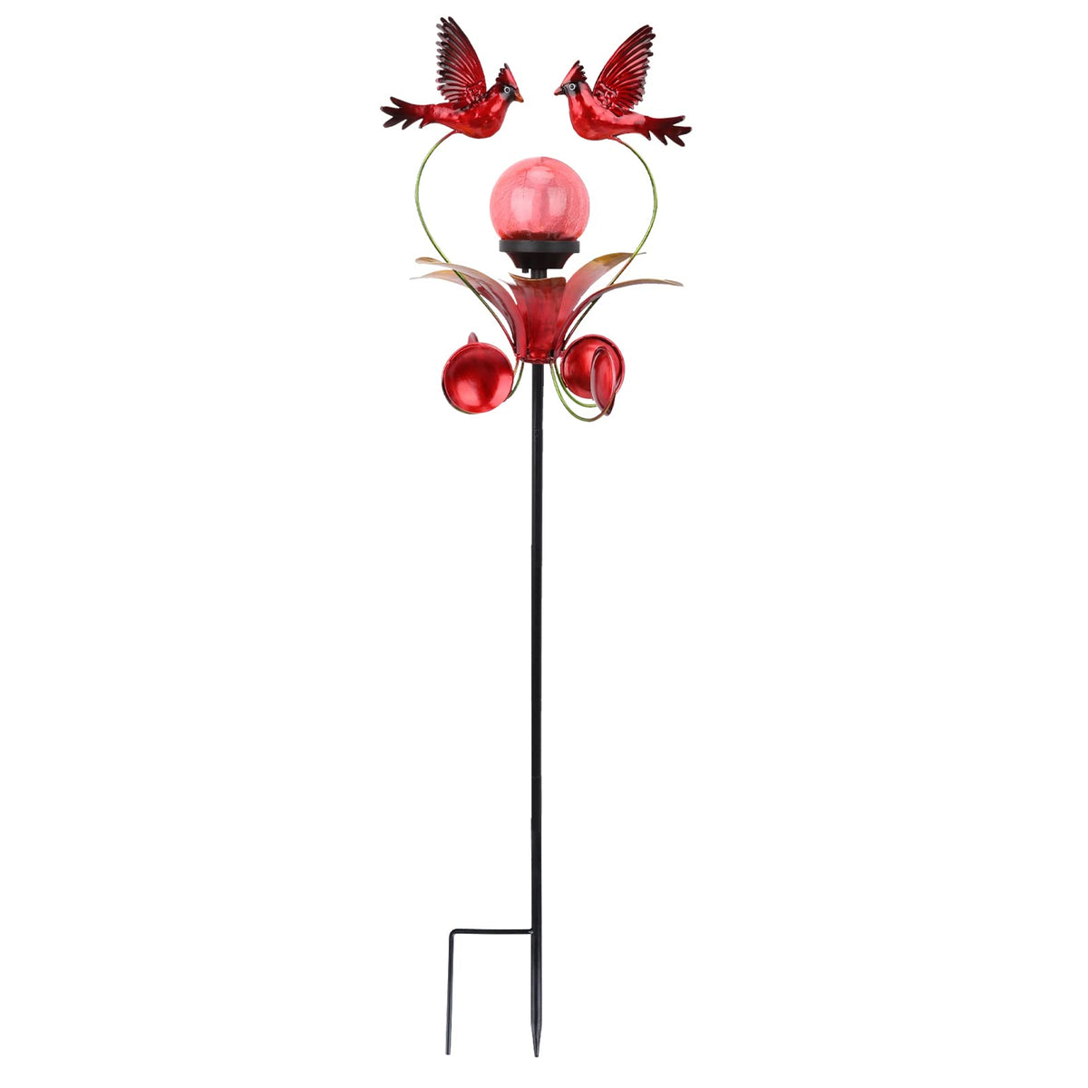 VCUTEKA Cardinal solar stake suits gardens, patios, balconies, and yards.