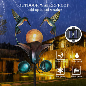 VCUTEKA iron pole stake provides durable outdoor lighting.