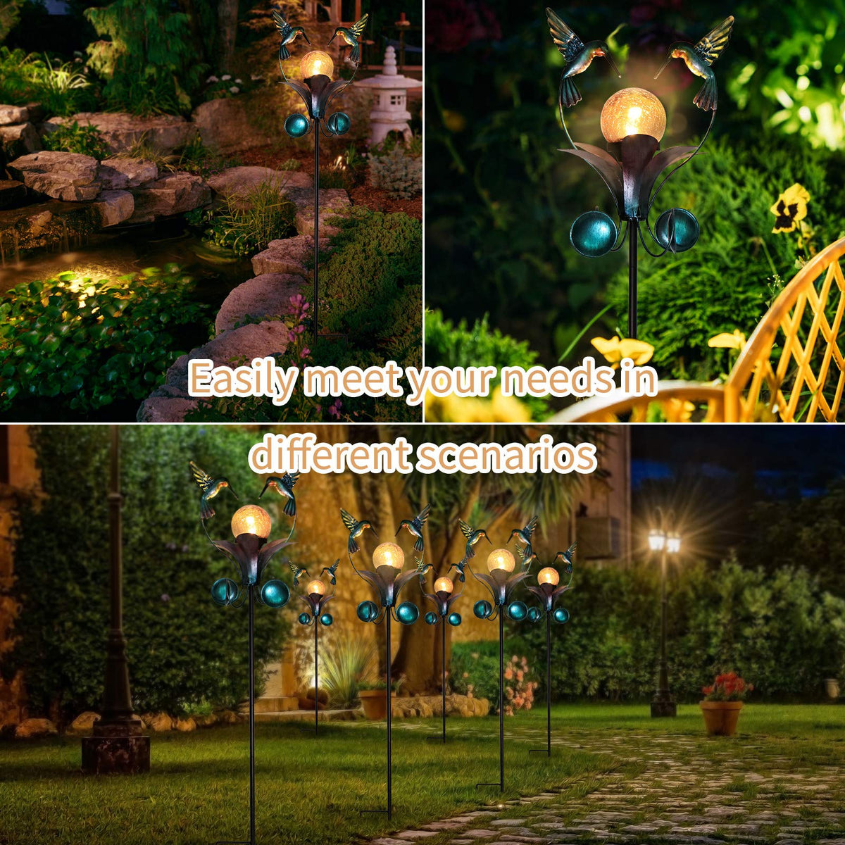 VCUTEKA dusk to dawn glow enhances nighttime pathways.