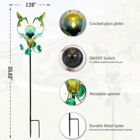 VCUTEKA waterproof solar panel powers the glow without wiring.