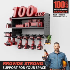 VDEVY adjustable side panels adapt to different tool sizes