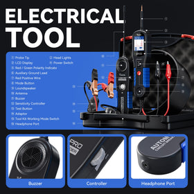 VDIAGTOOL V200 Pro cigarette-lighter powered setup for on-the-go testing.