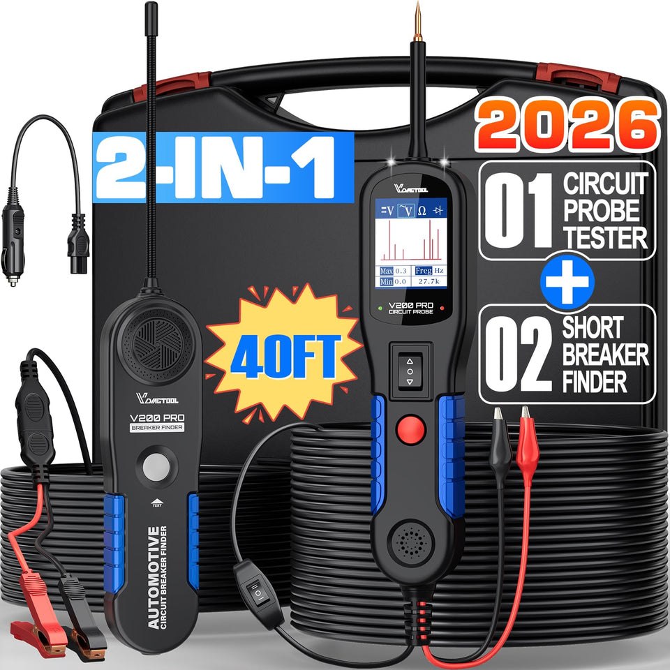 VDIAGTOOL V200 Pro circuit tester overview showcasing an all-in-one diagnostic tool.