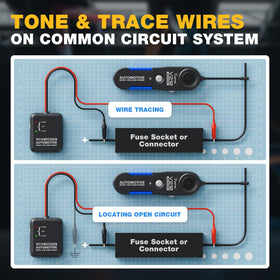 VDIAGTOOL V210 7-inch probe reaches tight spaces during tracing tasks.