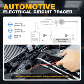 VDIAGTOOL V210 buzzer provides audible cues to locate faults along the wire.