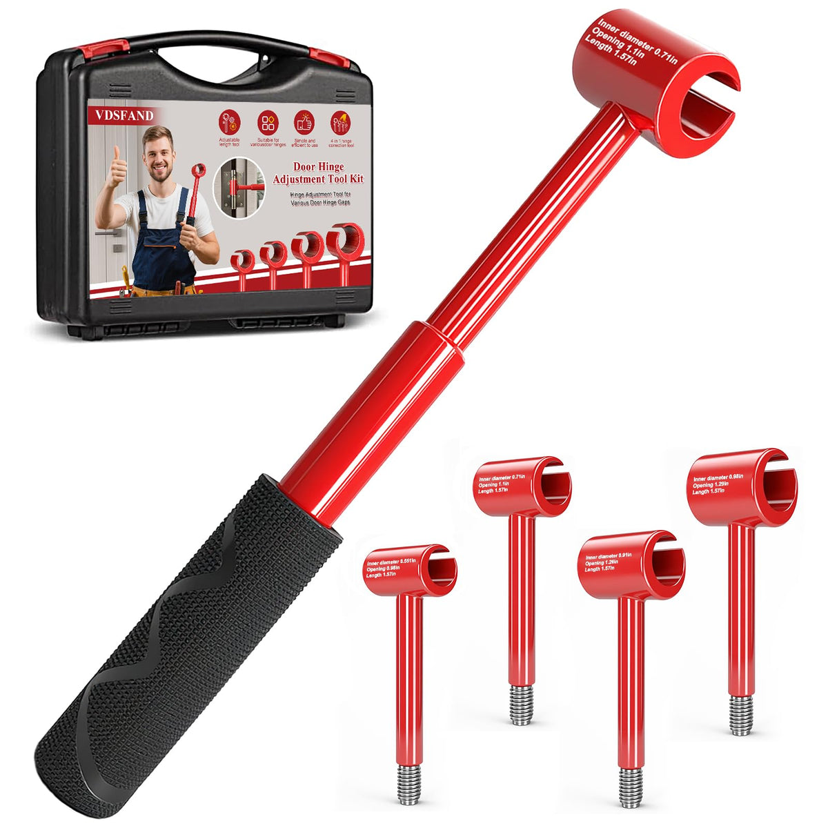 Vdsfand 4-in-1 hinge wrench kit adjusts gaps precisely for different doors.