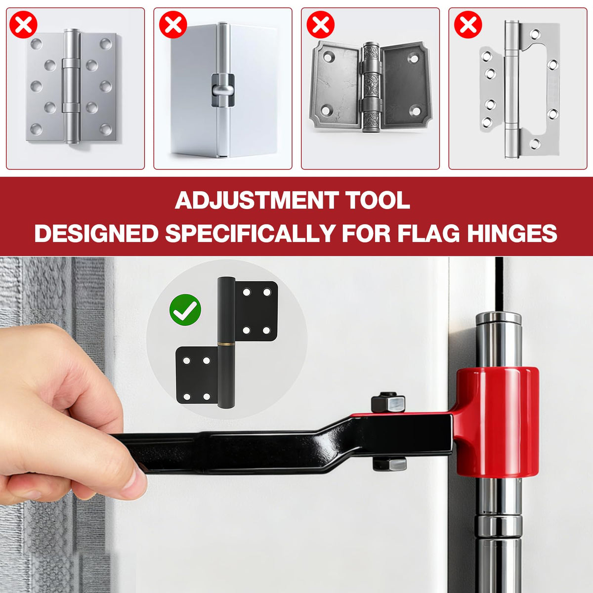 Vdsfand ergonomic handle design reduces fatigue during hinge alignment