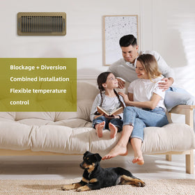 VE NI SCC deflector in use improves room comfort by optimizing airflow.