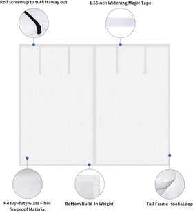 Veanusiver bottom weighted bar keeping the screen aligned during drive-through