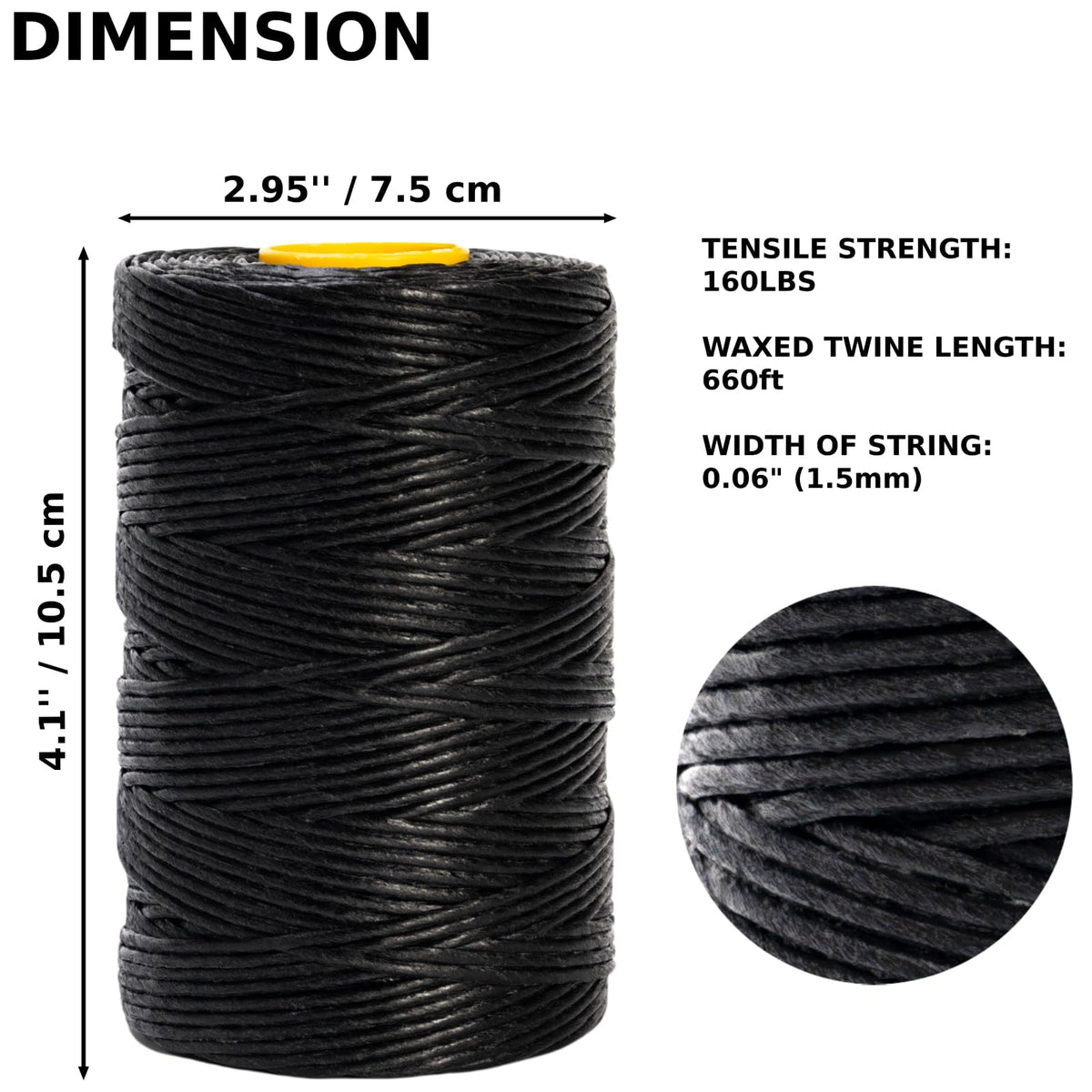 VEAPILS waxed twine in outdoor marine setting highlights moisture resistance.