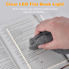 VEEKI Book Light with 3-color controls for white, warm, and neutral light.