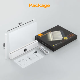VEEKI clear LED panel provides even page illumination
