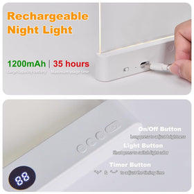 VEEKI Book Light built-in rechargeable battery powers hours of cordless reading