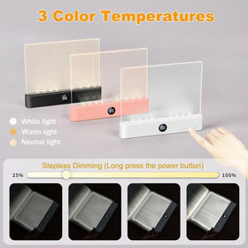 VEEKI Book Light rechargeable battery for cordless use.