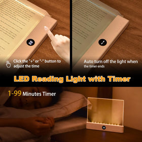 VEEKI Book Light timer feature helps manage reading sessions before sleep