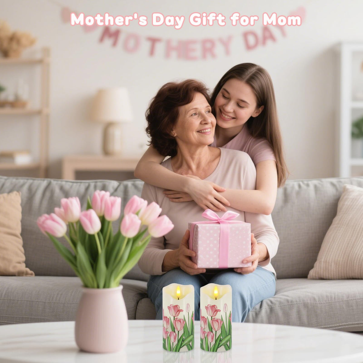 VEEKI Tulip gift-ready packaging makes a thoughtful present for Mother's Day or birthdays.