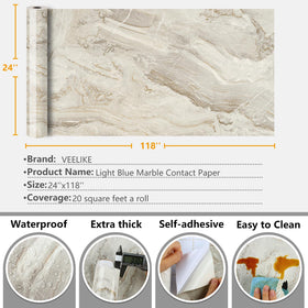 VEELIKE bathroom vanity counter wrap for quick, stylish refresh.