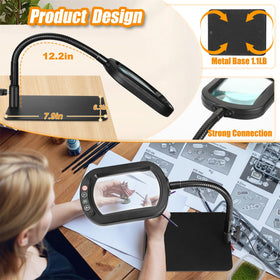 Veemagni close-work illumination supports detailed reading and crafting.