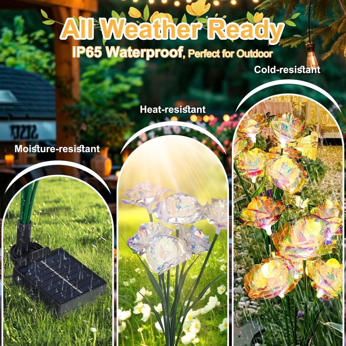 Veeool auto on/off solar light simplifies outdoor use