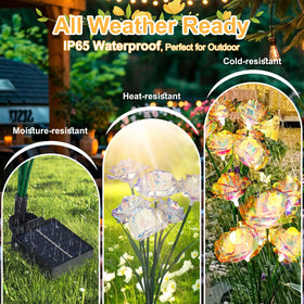 Veeool auto on/off solar light simplifies outdoor use
