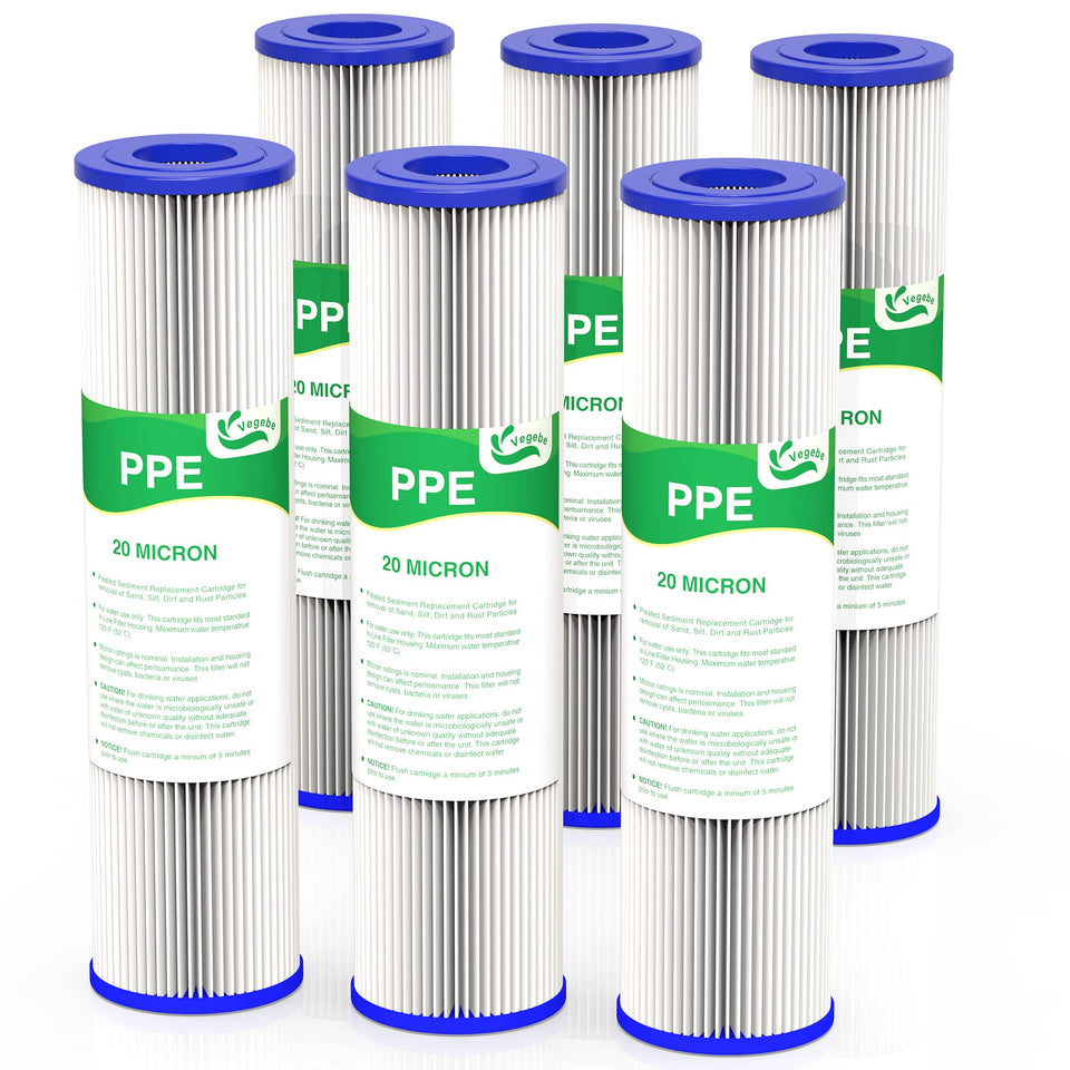 Vegebe 20-micron filter in packaging for 10-inch housing