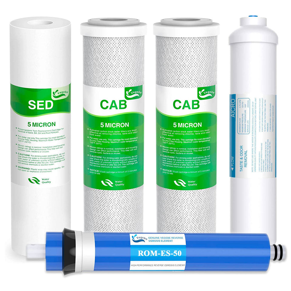 Vegebe sediment filter 5-micron removes particles for clearer water