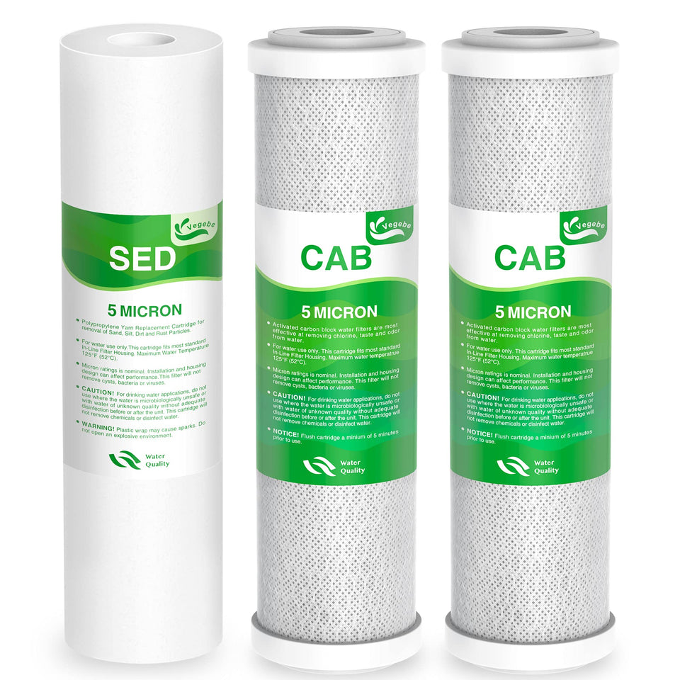 Vegebe universal pre-filter set for APEC Essence and Ultimate enhances system longevity.