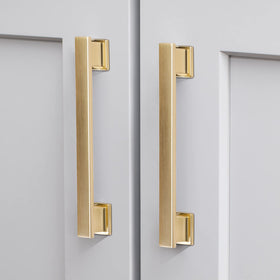 VEHCIL brushed gold cabinet pull 5in adds durable, stylish hardware to kitchens.