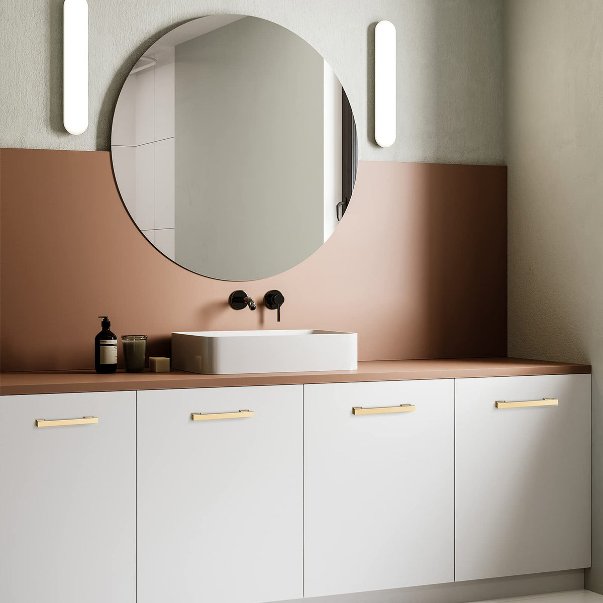 VEHCIL brushed gold closet door pull elevates wardrobe storage.