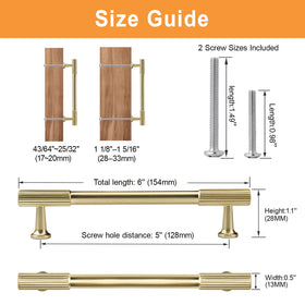 VEHCIL 5-inch kitchen pull - side-angle shot, ergonomic grip.