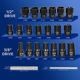 VEHIRETL wheel-lock-nut-removal-socket grips seized lug nuts securely