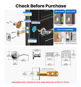 Veise 15-minute DIY installation on a door without drilling.