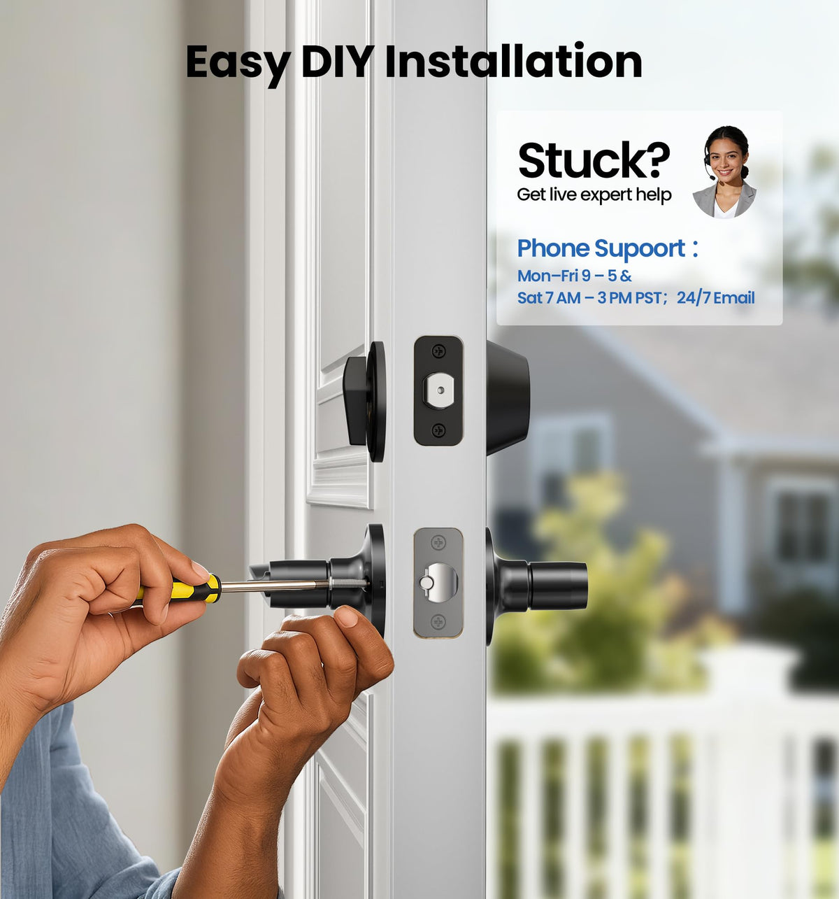 Veise ANSI Grade 3 certified set for standard US doors and long-lasting use.