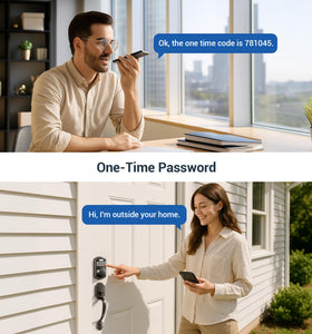 Veise anti-peeping mode demonstrates code privacy during entry.