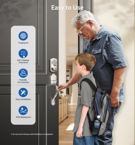 Veise anti-peeping digits feature on keypad for privacy.