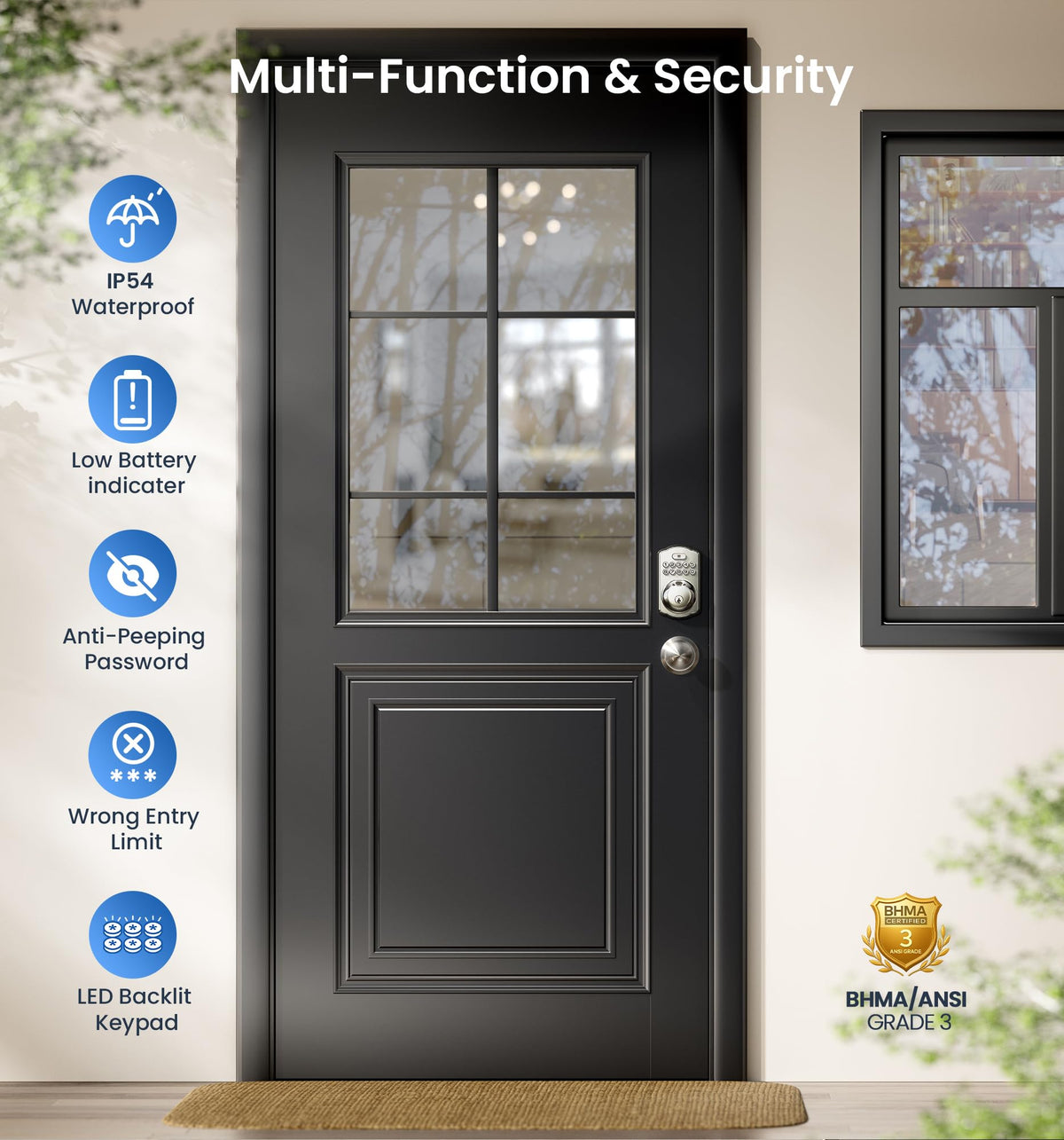Veise auto-lock function demonstration illustrates convenient security