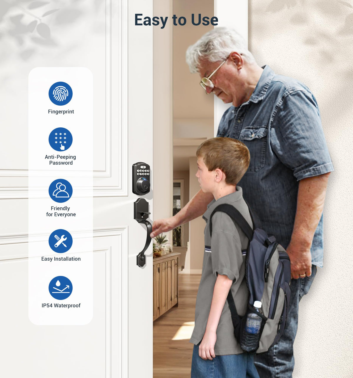 Veise battery life indicator with low-battery alert on keypad