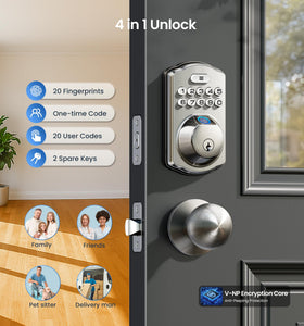 Veise deadbolt close-up highlights sturdy build and security