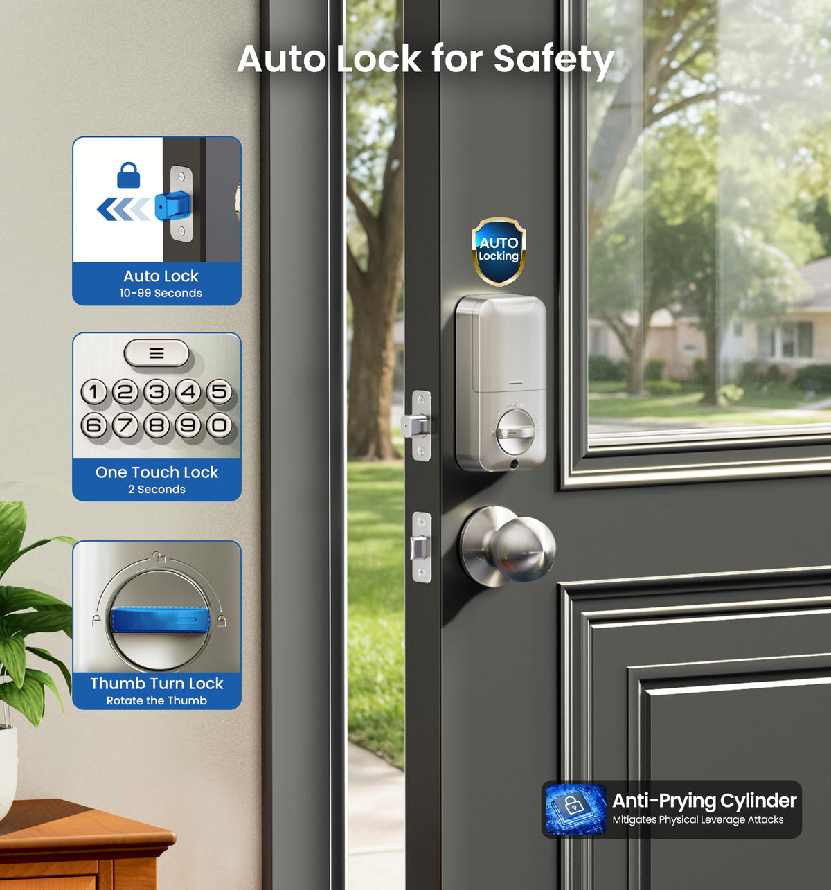 Veise door handle set installation demonstrates simple DIY setup