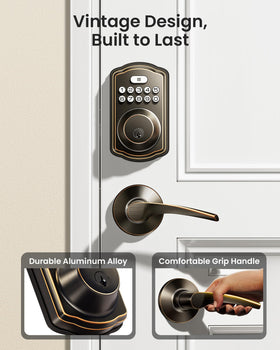 Veise dual-lever handles design provides comfortable grip and contemporary style.