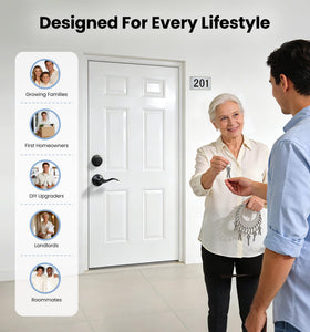 Veise durable zinc alloy construction resists rust.