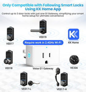Veise G1 enables remote door control via the mobile app