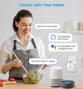 Veise G1 with Alexa and Google Assistant for voice controlled locking