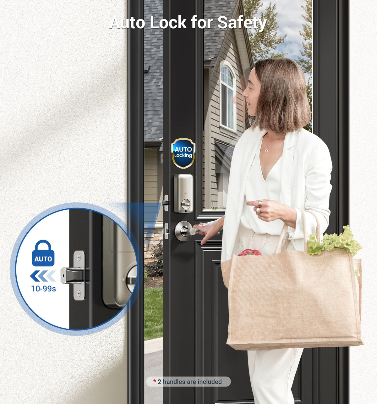 Veise IP54 waterproof design proven for indoor and exterior door use.